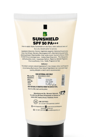 natural sunscream with SPF 50